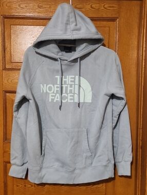 The North Face Women's Pale Blue Logo Pullover Hoodie